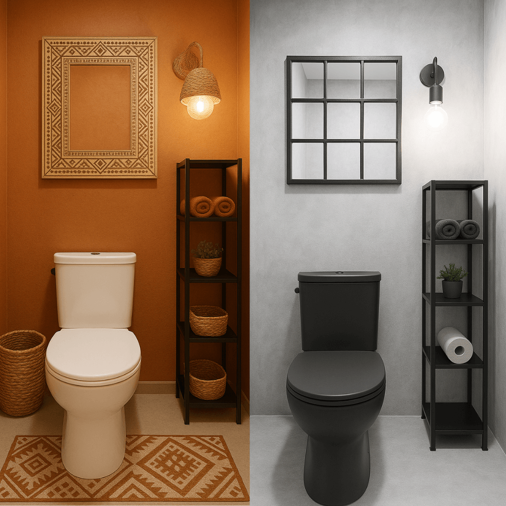 Ex WC avec différents styles