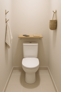 WC avec rangements modulables