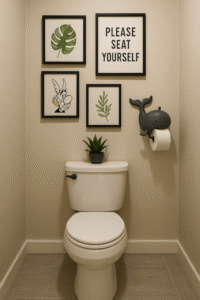 WC déco minimaliste et original