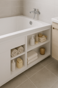 tablier de bain aménagé