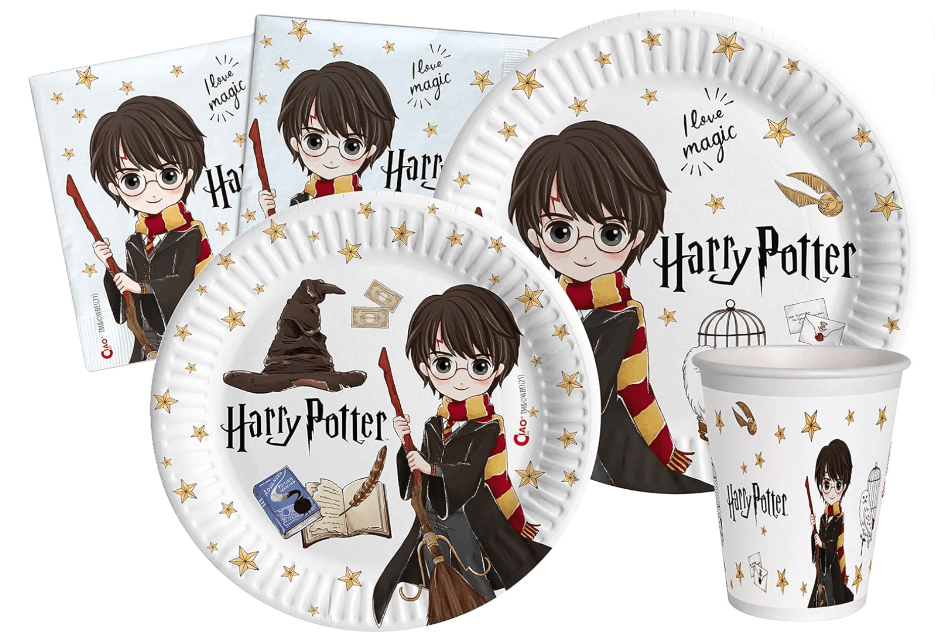 Kit de table Harry Potter en papier pour fête et anniversaire