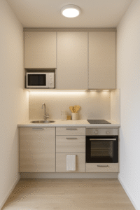 cuisine compacte avec LED