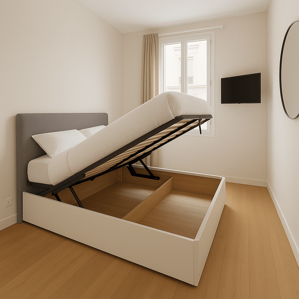 solution lit pour petit espace : lit coffre