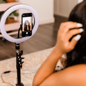 YouTube studio : ring light 