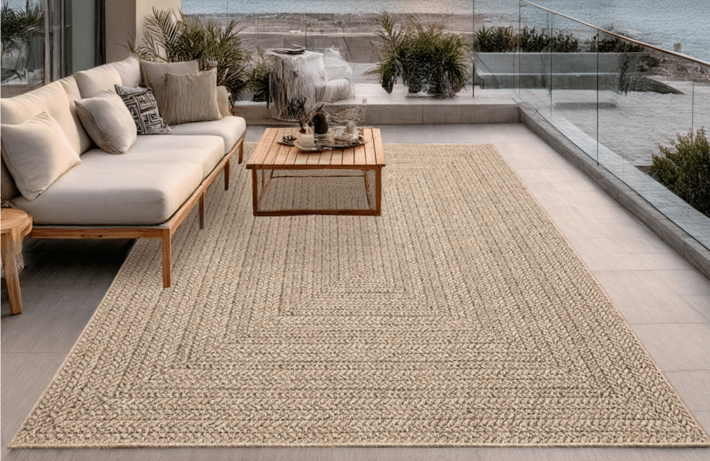 meilleurs tapis pas cher : The carpet en jute pour extérieur