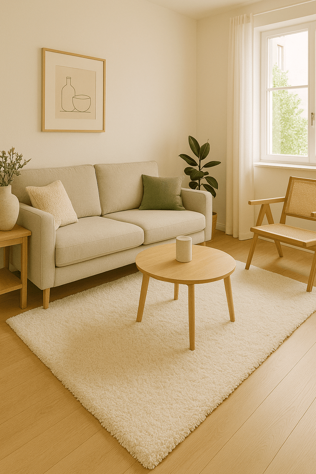 salon avec tapis pas cher de la marque benuta
