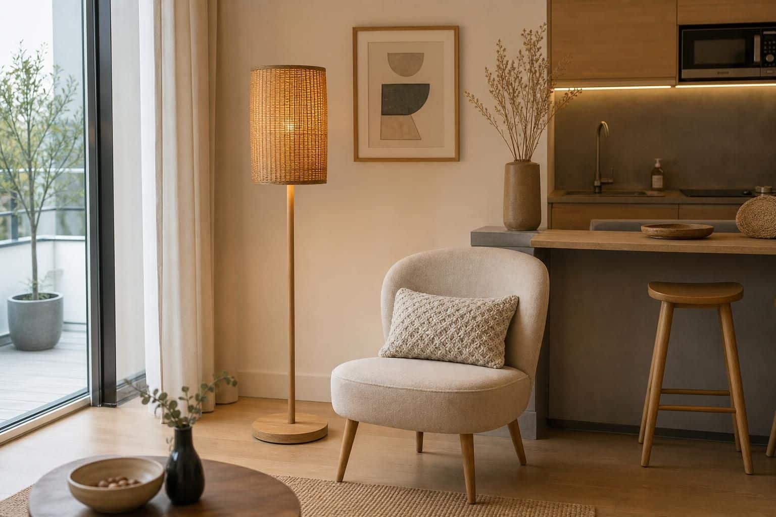 découvrez nos conseils pour choisir un lampadaire en rotin idéal pour optimiser l'espace et l'éclairage dans une petite pièce.