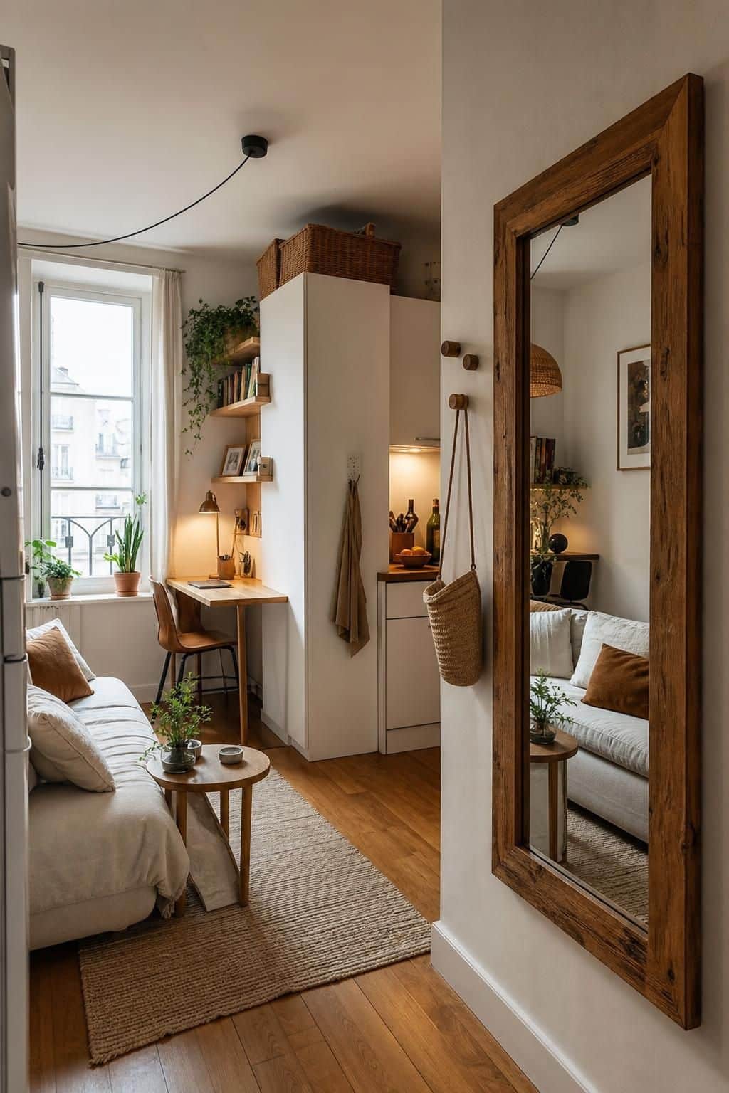 découvrez comment choisir un miroir bois pour optimiser l'espace dans un petit appartement, alliant style et fonctionnalité pour un intérieur harmonieux.