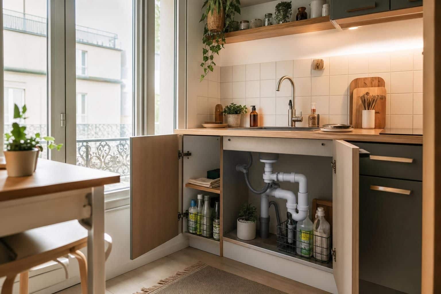Comment éliminer les odeurs de canalisation dans une petite cuisine
